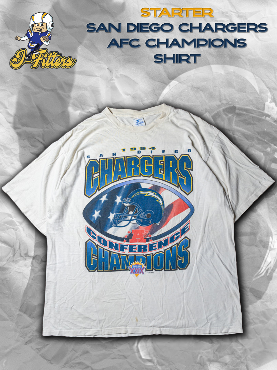 Starter San Diego Chargers AFC Champions Shirt | J-Fitters