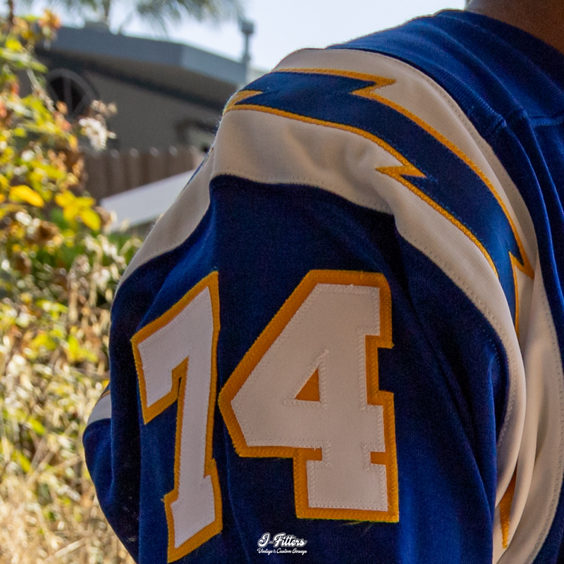 Ebbets Field Flannels Authentic 1960 Ron Mix Chargers Jersey | J