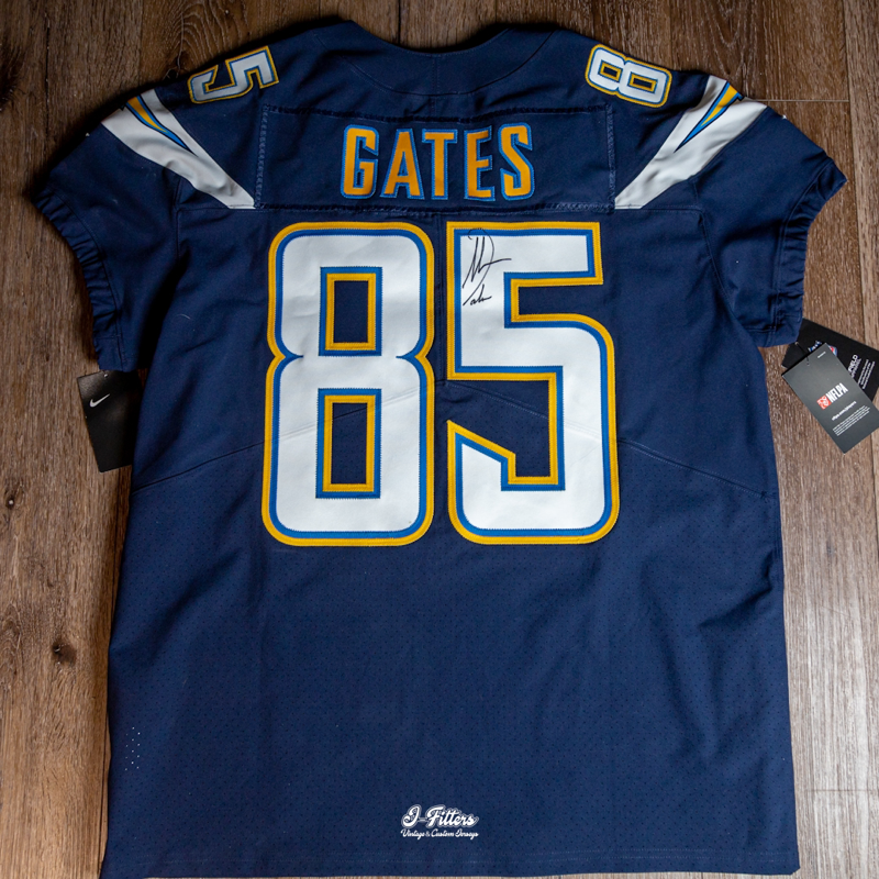 2016-2019 Autographed Antonio Gates Nike Vapor Elite Jersey Navy Home With  Tags