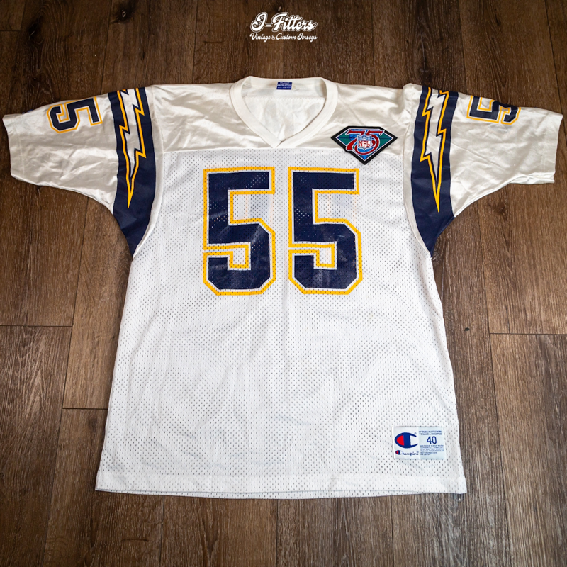 NFL Chargers 1994 Junior Seau Authentic Throwback Jersey 